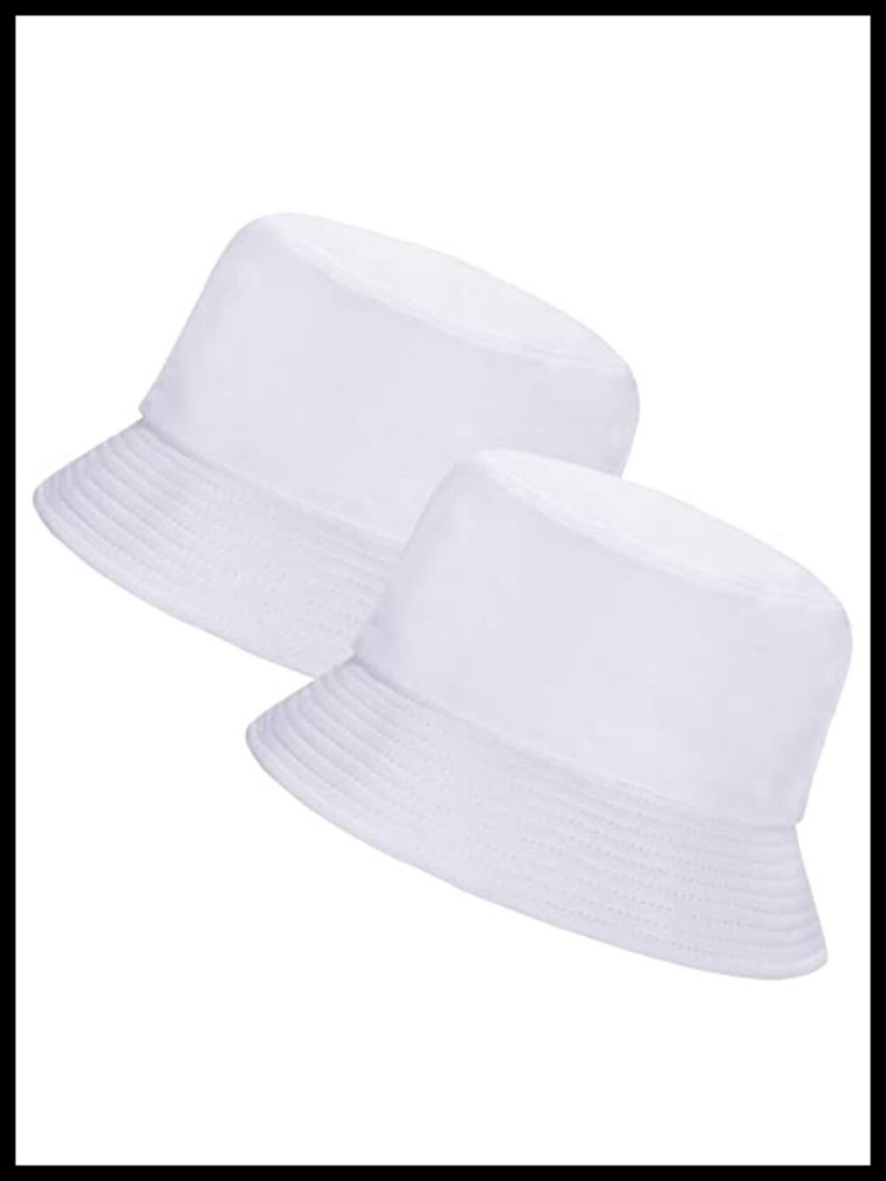 Cotton Bucket Hat UPF 50+ Sun Protection Foldable Travel Beach Fishing